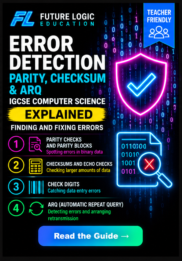 Error Detection, Parity, Checksum and ARQ Explained thumbnail